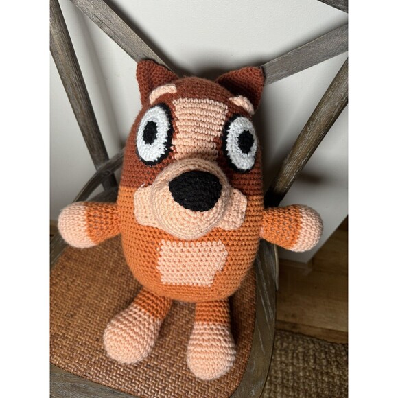 Handcrafted‎ Crocheted Bingo Character Stuffed Toy Plush From Bluey - Picture 5 of 14